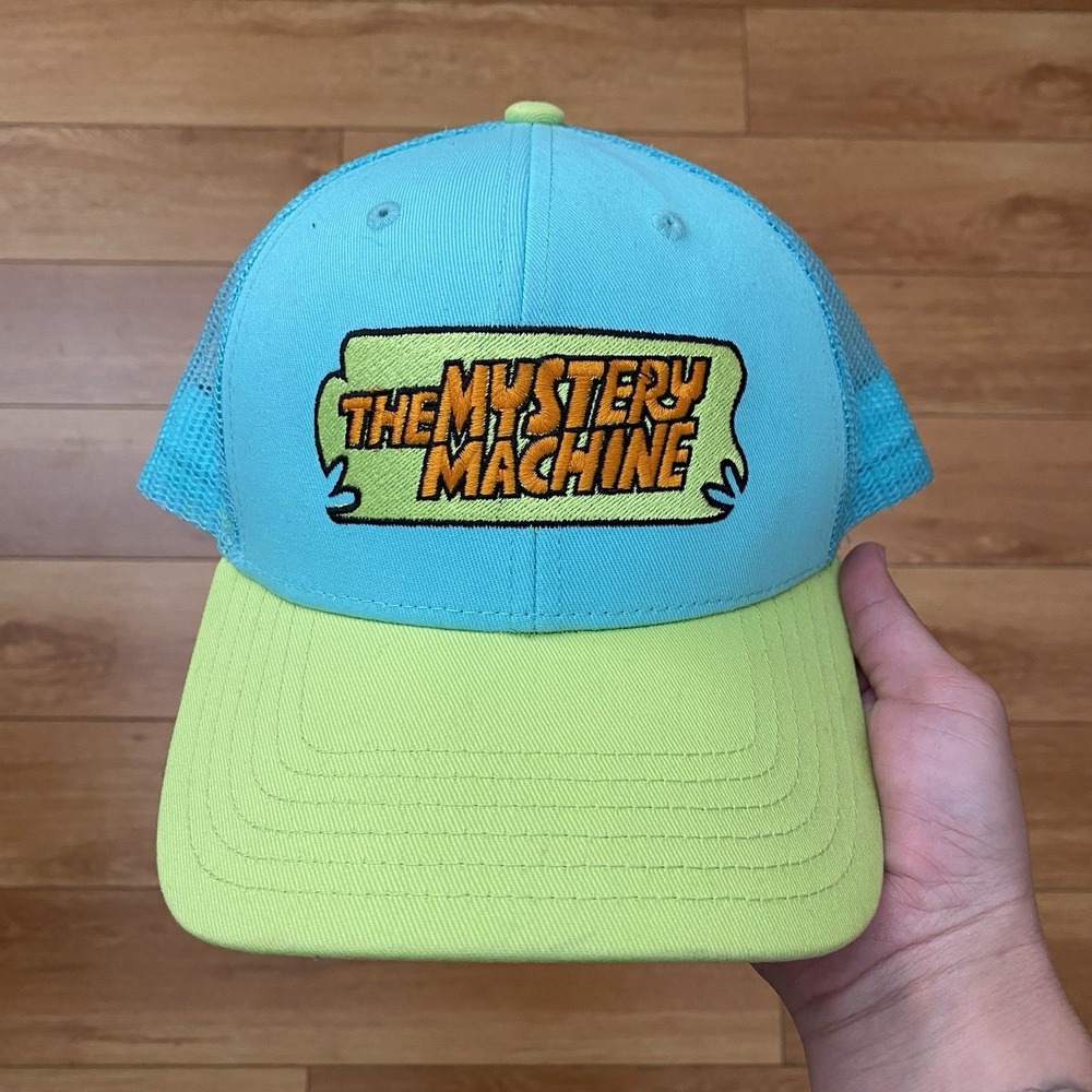 Scooby Doo The Mystery Machine Snapback Mesh-Back Hat Teal & Lime Green
